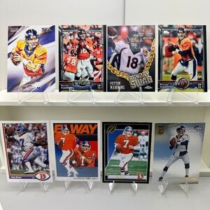 Peyton Manning/John Elway Broncos QBs lot of 8